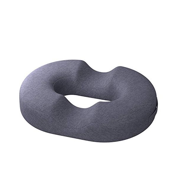 bonmedico Coussin Coccyx Orthopédique - Bouée Médicale Ergonomique en Gel et Mousse à Mémoire de Forme