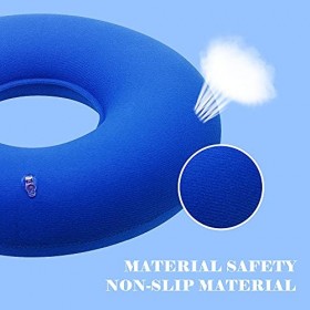 Coussin Gonflable en Anneau, 38cm Coussin de Siège Gonflable avec Pompe à air, Coussin dassise Anti-escarres, Hémorroïdes Co