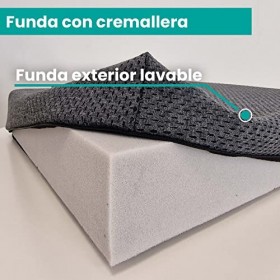 Valentia Medical - Coussin Anti Escarre Fessier Mousse HR 42x42x8 - Coussin Anti escarres pour Fauteuil Roulant, Bureau, Voit