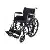 Mobiclinic, Fauteuil roulant pliable, S220, Roulettes à dégagement rapide avec bouton, Marque européenne, Siège 46cm, Reposep