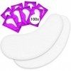 Patch pour Extension Cils -100 Paires de Patchs rehaussement de cils - non pelucheux - gel patch yeux - Pad Eye Masque - tein