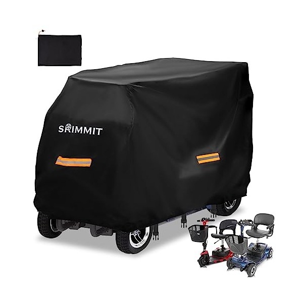 Housse de Rangement pour Scooter de mobilité améliorée, Tissu Oxford 420D, imperméable, Anti-UV, Durable avec Bande imperméab