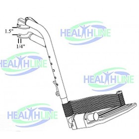 Repose-pieds pour fauteuil roulant avec passants pour fauteuil roulant standard