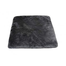 Coussin en peau dagneau pour fauteuil roulant ou lit pour chat Beige perle 40 x 40 cm