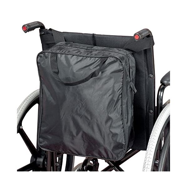 Homecraft Wheelchair Economy Bag, Convenient Storage and Organisation, High Quality Durable Waterproof Nylon, Attaches to Han