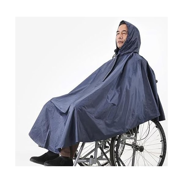 Poncho imperméable pour fauteuil roulant