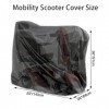 VVHOOY Housse de protection pour scooter de mobilité en tissu Oxford 210D robuste et imperméable à 4 roues pour scooter élect