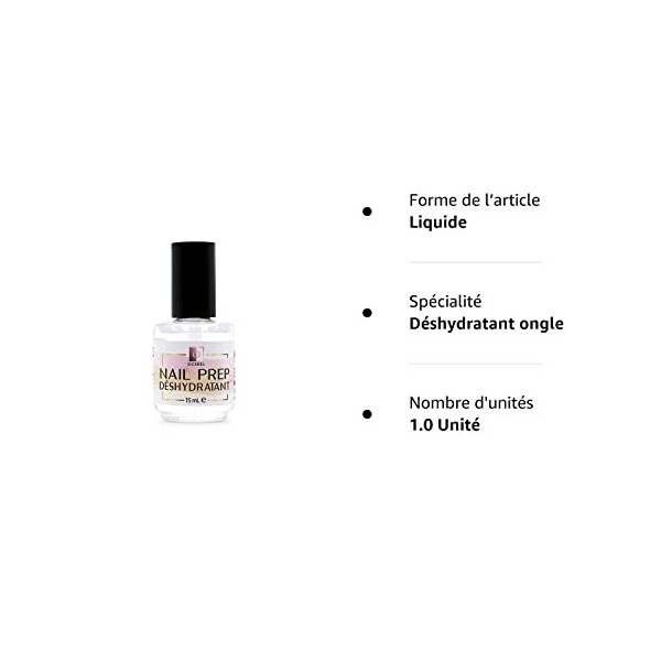 Ocibel - Nail Prep Déshydratant Ongles pour renforcer l’adhérence et améliorer la fixation de toutes vos constructions en Gel