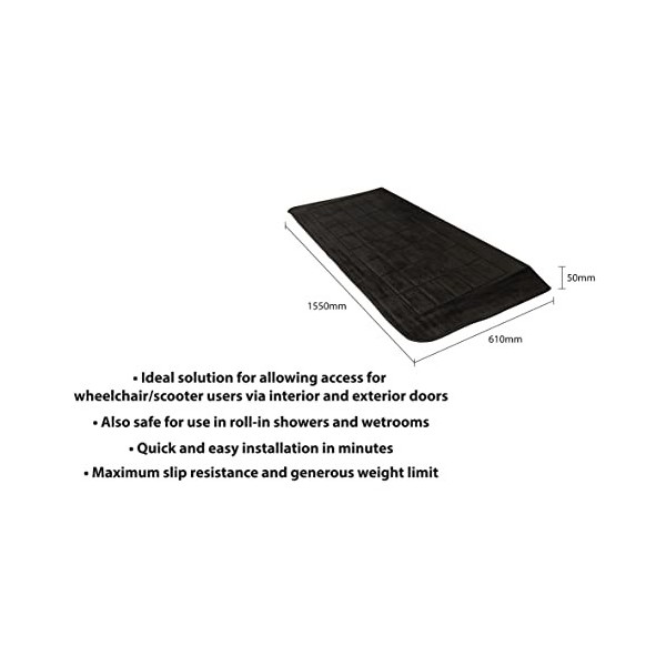 Aidapt - Rampe Easy Edge Threshold Rubber