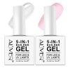 Builder Gel 5 en 1, 15ml Gel Ongle UV Construction, Gel Ongles pour Nail Extension, Réparation de Manucure, Renforcement, Col