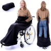 BELIEFF Couverture polaire pour fauteuil roulant pour une utilisation en extérieur protège contre Froid et vent, poches pour 