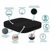 Portable orthopédique en mousse à mémoire Coussin de siège pour le coccyx inférieur et coussin dassise pour bureau sièges au