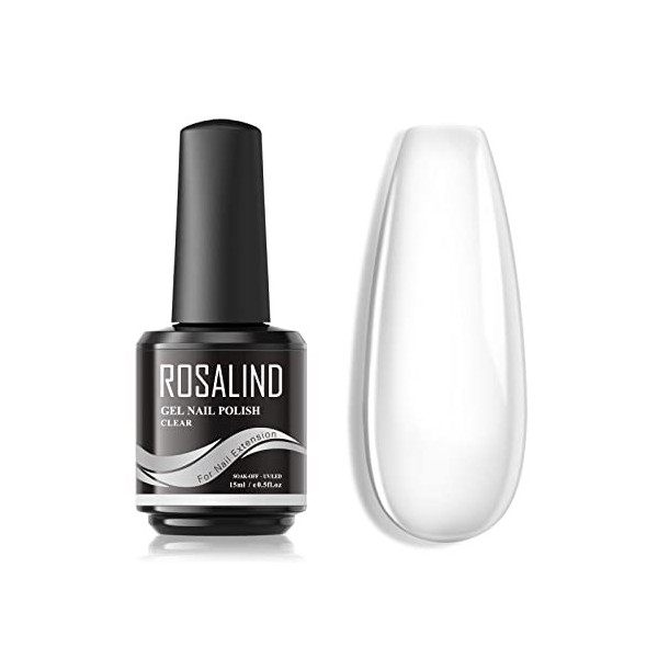 ROSALIND Extension Dongles En Gel, Nude Rose Poly Nail Gel pour Extension D’ongle, Acrygel Ongle Gel UV 15ml Gel Epaississan