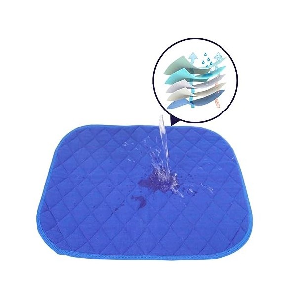 KMINA - Coussin Incontinence Chaise Adulte 5 Couches x1 unité, 40x50 cm , Coussin dIncontinence Absorbant Lavable, Coussin 