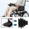 Lot de 2 cache-boutons en caoutchouc pour fauteuil roulant électrique Noir