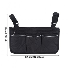 Sac de Fauteuil Roulant Sac de Rangement Sécurisé pour Fauteuils Roulants Sac Fauteuil Roulant Réglable Portable pour Fauteui