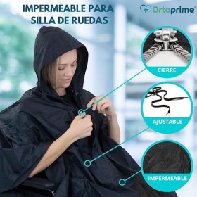 OrtoPrime Imperméable Fauteuil Roulant Imperméable,Sac imperméable en fauteuil roulant,Poncho de pluie Fauteuil roulant,Couch