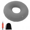 Bouee Coccyx Coussin Coccyx pour Hémorroïdes - Gris - 1 pièce - Coussin Hemorroide - Coussin Dassise Donut - avec Pompe pour