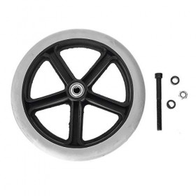 C-FUNN Remplacement Universel De Roues De Fauteuil Roulant en Caoutchouc Gris De 200Mm 8Inch Petit Non Marquant