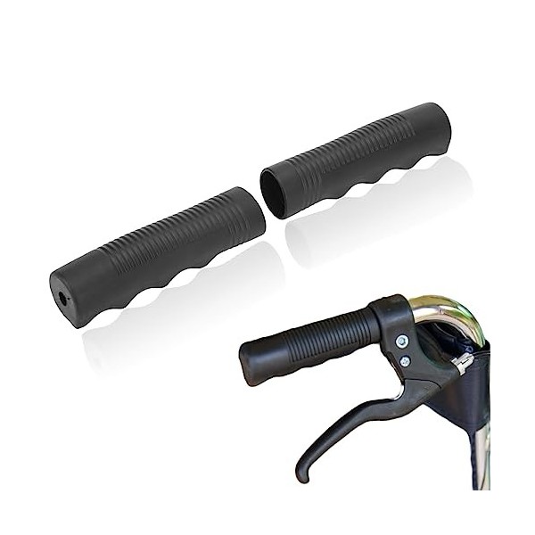 FILFEEL Poignées pour Fauteuil Roulant, 2 Housse Universelle en Caoutchouc pour Fauteuil Roulant – Empêche Le Glissement, Ins