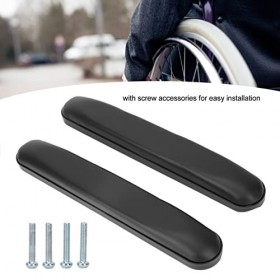 1 Paire DAccoudoirs de Fauteuil Roulant Imperméables Résistants à Lusure avec Vis pour Fauteuils Roulants 2 Pièces Housse U