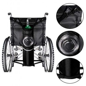 Jiakalamo Sac de transport portable pour fauteuil roulant avec sangles réglables, compatible avec tous les fauteuils roulants