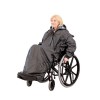 Homecraft Poncho Imperméable pour Fauteuil Roulant, Couverture Intégrale, Doublé, Avec Manches et Ceinture Élastiques pour un