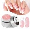 Beautilux Solid Builder Nail Gel 50g, Gel pour les Ongles de Construction Solide Camouflage Rose Pink UV Nail Gel pour les On