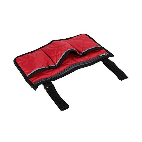 Cuifati Sacoche Daccoudoir pour Fauteuil Roulant Sac Latéral Multifonctionnel pour Fauteuil Roulant avec Porte-gobelet pour 