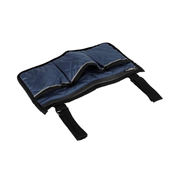 Cuifati Sacoche Daccoudoir pour Fauteuil Roulant Sac Latéral Multifonctionnel pour Fauteuil Roulant avec Porte-gobelet pour 