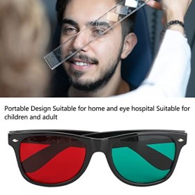 Lunettes Vertes Rouges pour Amblyopie Exotropie, Lunettes Dentraînement de la Vision pour Enfants Adultes, Lunettes Dappare