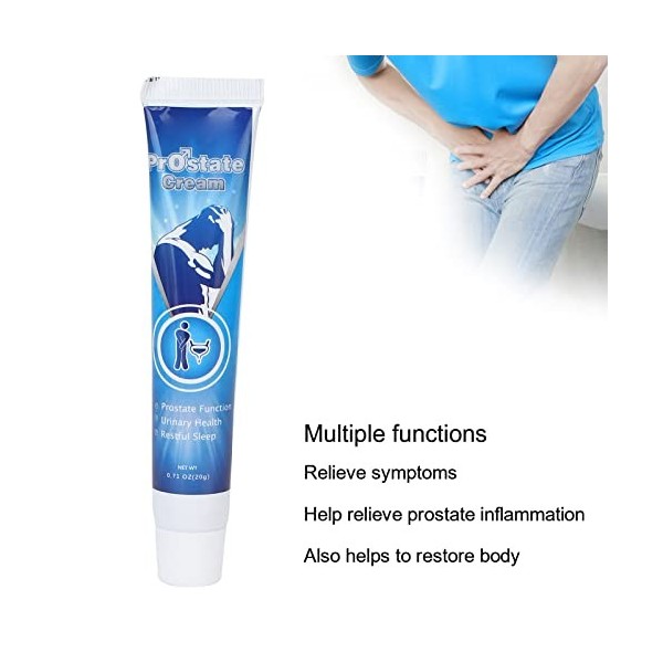 Crème de Prostate pour Hommes, Crème Antifongique, Crème de Traitement pour Soulager les Mictions Fréquentes, Andropause, 20g