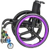 Homnova Housses De Main Courante De Fauteuil Roulant, Housse De Poussée De Main Antidérapante en Silicone De 24 Pouces Et 22 