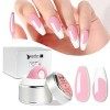 Beautilux Solid Builder Nails Gel 50g, Gel pour les Ongles de Construction Solide Rose nude UV Nail Extension Gel pour les On