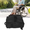Organisateur de fauteuil roulant, sac de rangement imperméable et durable pour fauteuil roulant noir accessoires de fauteuil 
