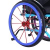 Lot de 2 housses de jantes coulissantes pour fauteuil roulant - 24/22" - En silicone antidérapant et résistant à lusure - Am