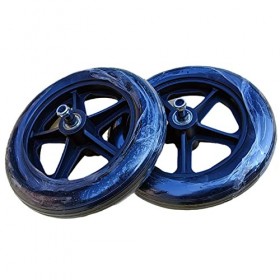 BEdaw Roues Avant de Fauteuil Roulant de 8 Pouces, Roues de Remplacement Pour Fauteuil Roulant, Roulette En Polyuréthane Soli