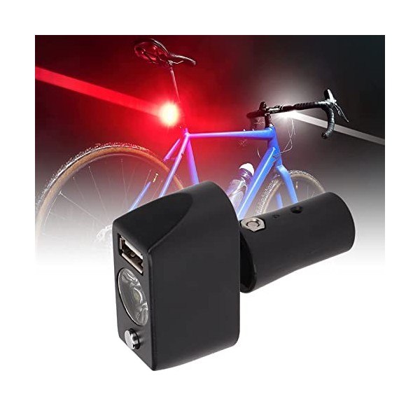Lampe pour Fauteuil Roulant électrique avec Port USB, EBS Plastique LED pour Fauteuil Roulant électrique Tête XLR à 3 Broches