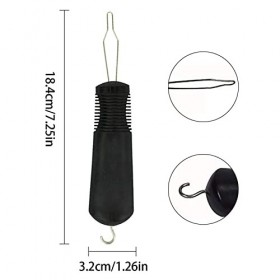 TSHAOUN Crochet de Bouton Aide à lhabillage,bouton avec poignée texturée, Outil daide à lhabillage,Bouton Dispositif dass