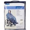 Homecraft, poncho imperméable pour fauteuil roulant, couverture complète, sans manche, nylon, base élastique, capuche avec co