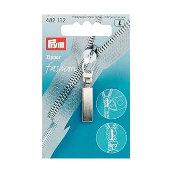 Tirettes Fashion-Zipper Classic - Tirette argent mat