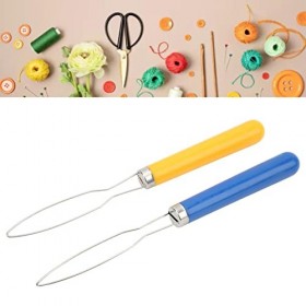 LIULDASHUN 2 STK Knappkrok Flerfärgad Blandningsknapp Krokhjälp Bärbar Knappscrokshod Med Rosfrid TT Stål Och Plast per Sceme