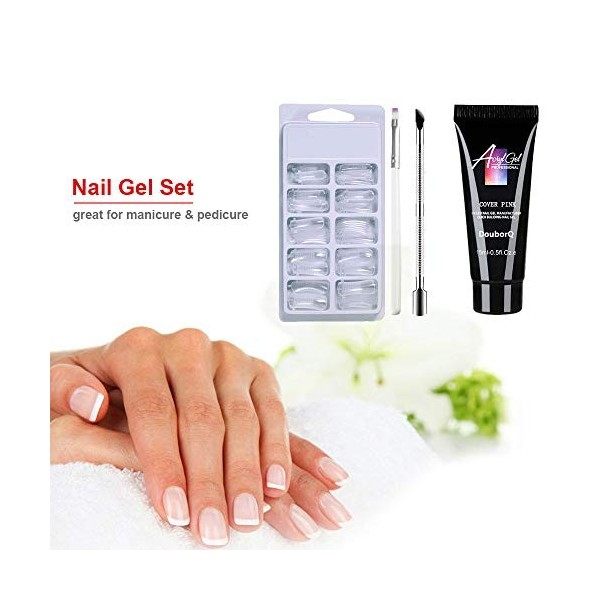 103 In One Nail gel Kit Ongles, Nail Extension Set, 15ML Trousse Nail Gel, Ensemble doutils de kit Gel Nail Builder pour Nai