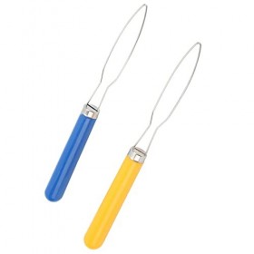 Crochet à Boutons Multicolore, 2 Pièces, Outil de Crochet à Boutons Portable pour la Couture, la Couture, la mobilité, les Ai