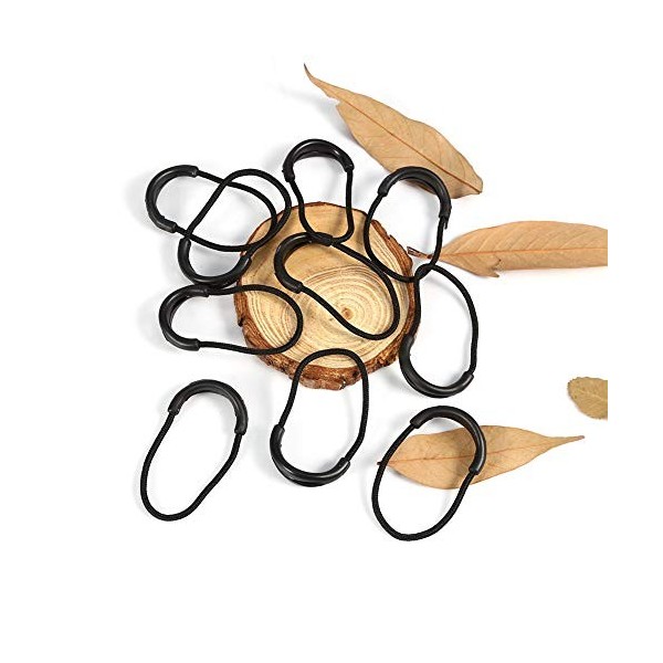 Dioche 10Pcs Zip Remplacements, 6cm Remplacements Tirettes à Glissière Fixation à Glissière