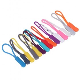 Tirettes de Fermeture éclair 30 Pièces Portefeuille Sac à Dos Cordon Nylon Extension Tirette Tire Fournitures de Couture