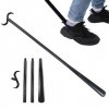 2 En1 Corne de Chaussure et Aide à Lhabillage, Bâton de Pansement Long Détachable Chaussures Portables Chaussettes Aides à L