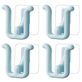 warkul Lot de 4 porte-chaussons muraux auto-adhésifs sans perforation pour salle de bain