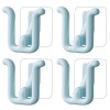 warkul Lot de 4 porte-chaussons muraux auto-adhésifs sans perforation pour salle de bain