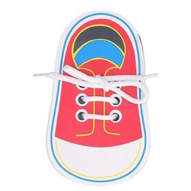 Keenso Apprenez à Nouer des Lacets, Jouet de Laçage, Lacets de Chaussures, Kit Denseignement pour Enfants Jouet à Lacer et 